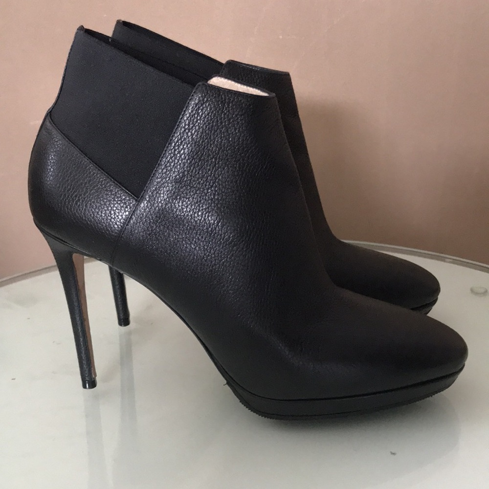 Jimmy Choo black heel booties. Just like NEW
